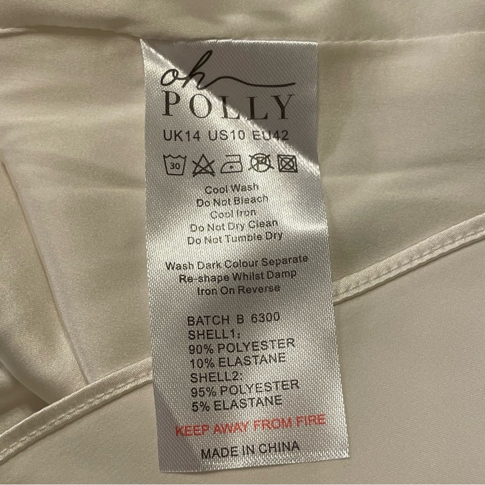 NWT Oh Polly White Mini Dress - Picture 8 of 10